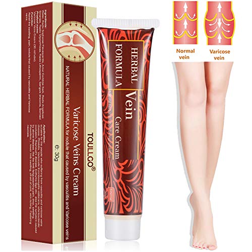 Product Cover Varicose Veins Cream, Varicose Vein Treatment, Vein Cream for Spider Veins, Edema, Nerve Pain, Leg Pain, Herbal Care Ointment Relief Phlebitis Angiitis, 30 ml