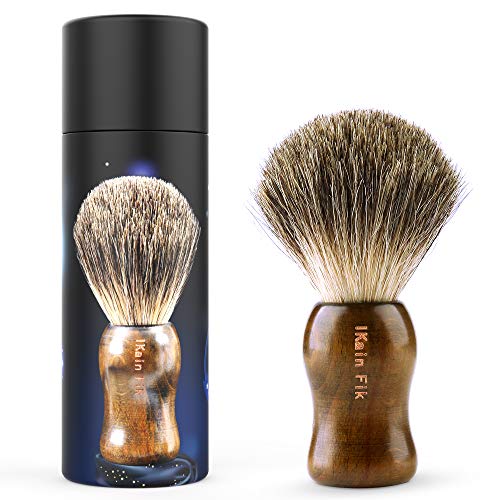 Product Cover Updated 2020 Version Pure Badger Shaving Brush, Engineered for The Best Shave of Your Life. Travel Shaving brushes for men for Safety Razor, Double Edge Razor, Straight Razor or mens Shaving