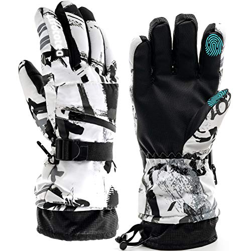 Product Cover Ski Gloves,-30℉ Snow Winter Gloves Warm Touchscreen Gloves Waterproof Outdoor Motorcycle Gloves
