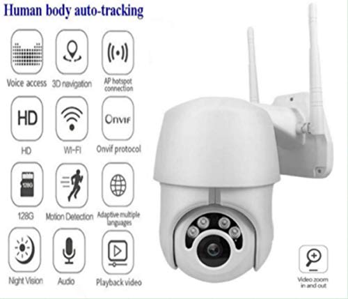 Product Cover 1080P PTZ Outdoor IP Camera Topmall1 Speed Wireless WiFi Security Camera Dome Auto-Tracking Pan Tilt Zoom 2MP Net Work Loop Recording CCTV Surveillance