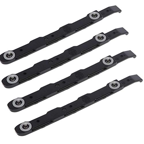 Product Cover Eshylala 4 Pack Chassis Hard Drive Mounting Plastic Rails,Black