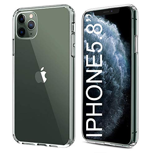 Product Cover HOMEMO Phone Case for iPhone 11 Pro 2019 Solid Acrylic Back Reinforced Soft TPU Frame Ultra Clear Slim Shock Absorption Bumper Anti Scratch Fingerprint Oil Stain Back Cover