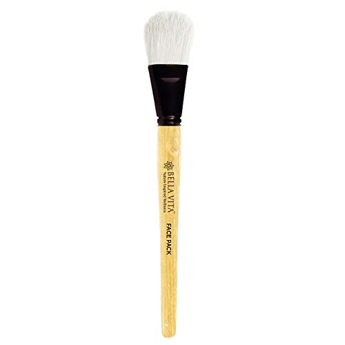 Product Cover Bella Vita Organic Large Face Pack Brush With No Animal Hair & Wooden Handle