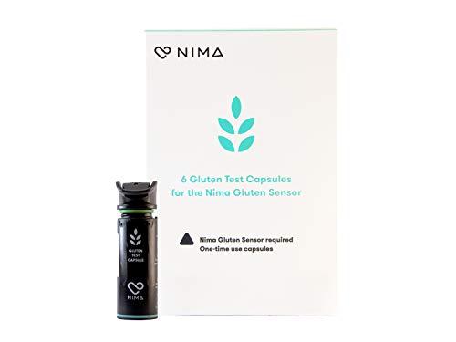 Product Cover Nima Gluten Test Capsules Only, Works with Nima Gluten Sensor, Tests Small Amount of Foods, Quick Results, Portable - Pack of 6