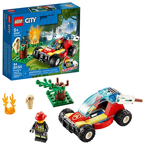 Product Cover LEGO City Forest Fire 60247 Firefighter Toy, Cool Building Toy for Kids, New 2020 (84 Pieces)