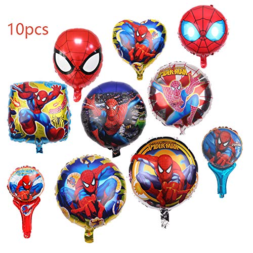 Product Cover 10 PCS Superhero Spiderman Foil Balloons 18