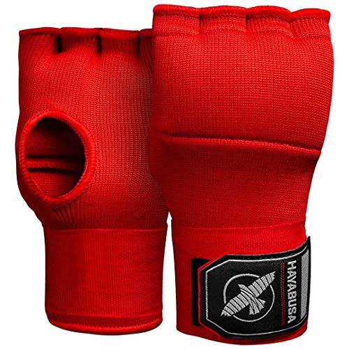 Product Cover Hayabusa Hand Wrap | Gel Boxing Quick Hand Wrap Glove | Red, Large