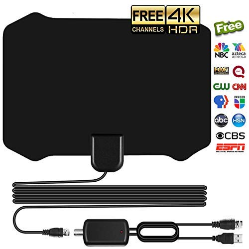 Product Cover Sodysnay TV Antenna for Digital TV Indoor, Amplified HD Digital TV Antenna with 120 Miles Long Range, Support 4K 1080P for Indoor with Powerful HDTV Amplifier (W221)