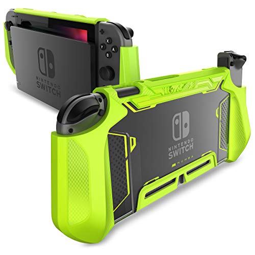 Product Cover Dockable Case for Nintendo Switch - Mumba [Blade Series] TPU Grip Protective Cover Case Compatible with Nintendo Switch Console and Joy-Con Controller (Green)