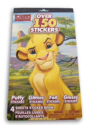 Product Cover The Lion King Simba Sticker Pad - 6 x 9.5 Inches - Over 150 Stickers