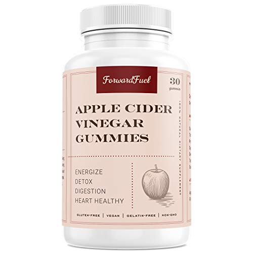 Product Cover Apple Cider Vinegar Gummies, Raw, Organic, Unfiltered ACV from The Mother  Natural Herbal Colon Cleanse and Weight Management, Non-GMO and Gluten Free (60 Counts)