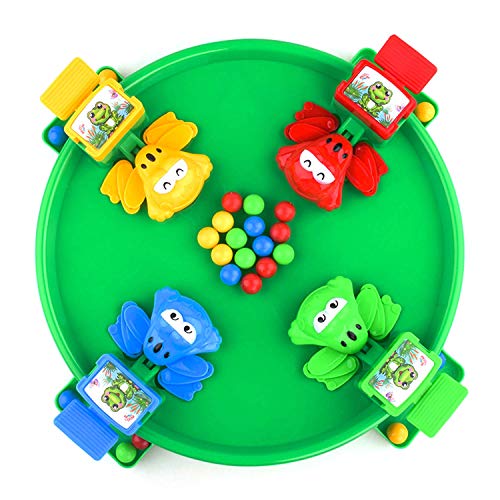 Product Cover Bambiya Hungry Frogs Family Board Game - Intense Game of Quick Reflexes - 4 Player Classic Board Games Fun, Includes All Pieces Needed to Play - Frog Toy for Kids 3 Years and Older