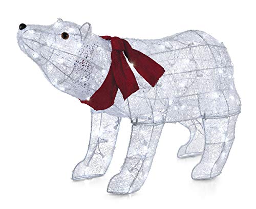 Product Cover NOMA Pre-Lit LED Light Up Polar Bear | Outdoor Christmas Lawn Decoration | 3.5 ft x 2.25 ft