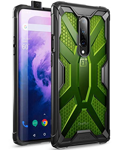 Product Cover OnePlus 7 Pro Case, Poetic Premium Hybrid Protective Clear Bumper Cover, Rugged Lightweight, Military Grade Drop Tested, Affinity Series, for OnePlus 7 Pro (2019), Citron Green