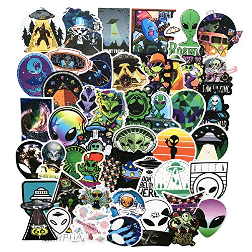 Product Cover COOLCOOLDE Alien UFO ET Laptop Sticker Waterproof Vinyl Stickers Car Sticker Motorcycle Bicycle Luggage Decal Graffiti Patches Skateboard Sticker (UFO)