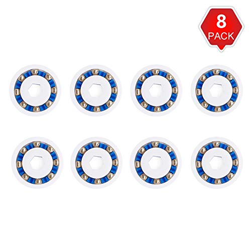 Product Cover AMI PARTS Wheel Ball Bearings 9-100-1108 Replacement Part Compatible with Polaris Pressure Pool Cleaners 360 380 and 3900 Sport (8 Pack)