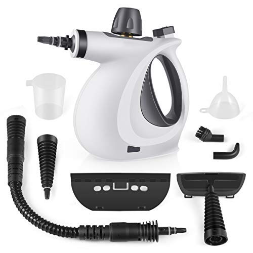 Product Cover TOTOTO Handheld Pressurized Steam Cleaner with 9-Piece Accessory Set - Multi-Purpose and Multi-Surface All Natural, Chemical-Free Steam Cleaning for Home, Auto, Patio, More