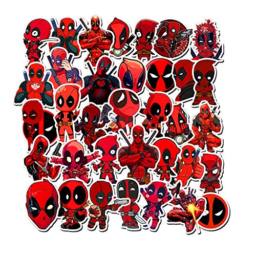 Product Cover EQMZAD Deadpool Stickers for Water Bottles,Aesthetic Stickers for Teens,Girls,Kids,Laptop,Phone,Travel Extra Durable