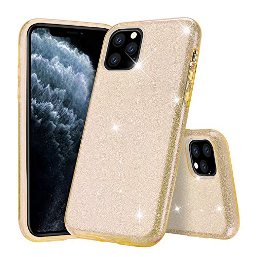 Product Cover Polaland iPhone 11 Pro Max Case, Cute Sparkle Glitter Protective Cover with Soft Bumper and Bling Luxury Shiny Hybrid Layer [Support Wireless Charging] for Girl Women for iPhone 11 Pro Max 6.5