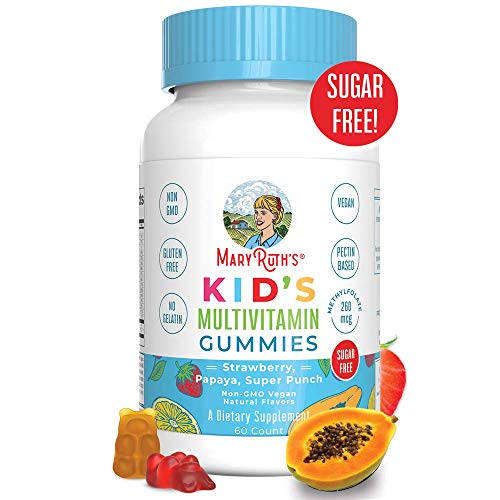 Product Cover Vegan Kids Multivitamin Gummies by MaryRuth - Organic Ingredients - Immune Boost - Methylfolate - Sugar Free - Non-GMO Vitamin Chewables 60ct