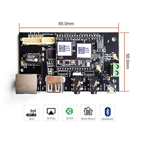 Product Cover Up2Stream Pro WiFi and Bluetooth 5.0 HiFi Music Multiroom Streaming Audio Receiver Board with Home Stereo System for DIY Speaker-Arylic D5