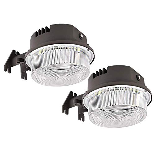 Product Cover 2-Pack LED Barn Light 50W, SZGMJIA 6500lm Dusk to Dawn Yard Lighting with Photocell,CREE LED 5000K Daylight, 300W MH/HPS Replacement, 5-Year Warranty, IP65 Waterproof for Outdoor Security/Area Light