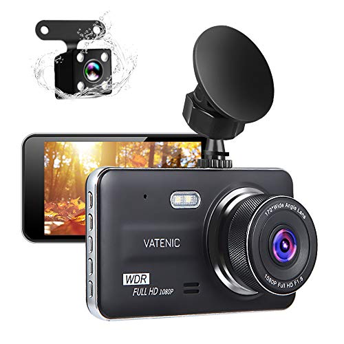 Product Cover New Upgrate Dual Dash Cam Car Camera Recorder Full HD 1080P Front and Rear Cameras,Driving Loop Recording with 4.0