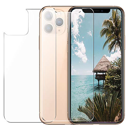 Product Cover Conleke Front Back Screen Protector for iPhone 11 Pro, Rear Tempered Glass [3D Touch] Temper Glass Film Anti-Fingerprint/Scratch for iPhone11 Pro(Front&Back,5.8inch,2019)