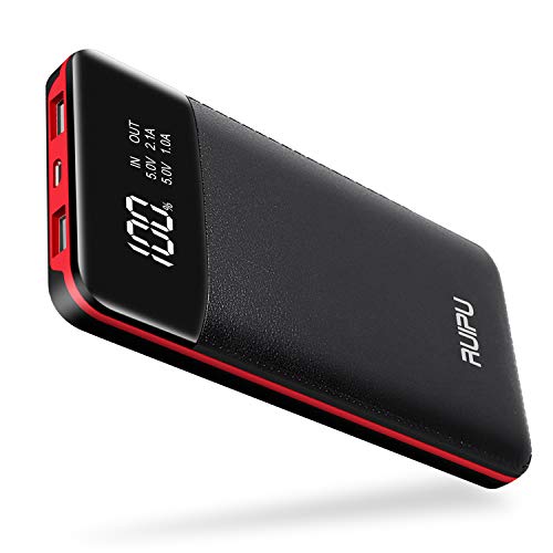 Product Cover Power Bank Portable Charger 2 USB Outputs 24000mAh High Capacity Charge External Battery Pack with LCD Display, Compatible with Smart Phones,Android Phone,Tablet and More