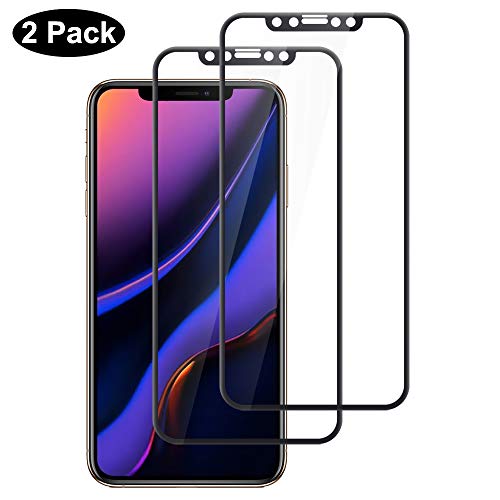 Product Cover Compatible for iPhone 11 Pro Screen Protector/iPhone X/XS Screen protector, Full Coverage Bubble Free 9H Hard Tempered Glass Screen Protector for iPhone 11 pro/iPhone XS/X 5.8 inch [2-Packs]