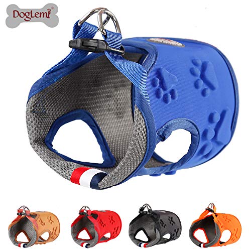 Product Cover DogLemi Step-in Air Dog Harness No-Pull Pet Harness Adjustable Outdoor Pet Vest,Padded Foam Mounted Nylon Vest with 3D Paw Design,Breathable,Easy Control (X-Small(Chest:10.2