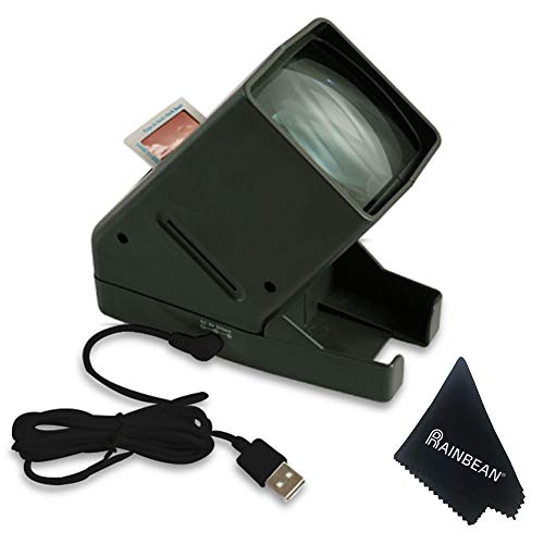 Product Cover RAINBEAN USB Powered 35mm Negative Slide Film Viewer, Old Slides Scanner Portable LED Lighted Negative Viewing - 3X Magnification, Handheld Projector Suit for 2 × 2 Slides