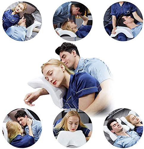 Product Cover Side Sleeper Pillows for Neck and Shoulder Pain,Contour Shredded Memory Foam Pillow,Multifunctional Pillow as Cervical Pillow,Cuddle Pillow Arm Pillow,Couple Pillow,Neck Support Pillow for Sleeping