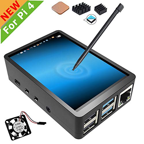 Product Cover for Raspberry Pi 4 Touch Screen with Case, 3.5 inch Touchscreen with Fan, 320x480 Monitor TFT LCD Game Display