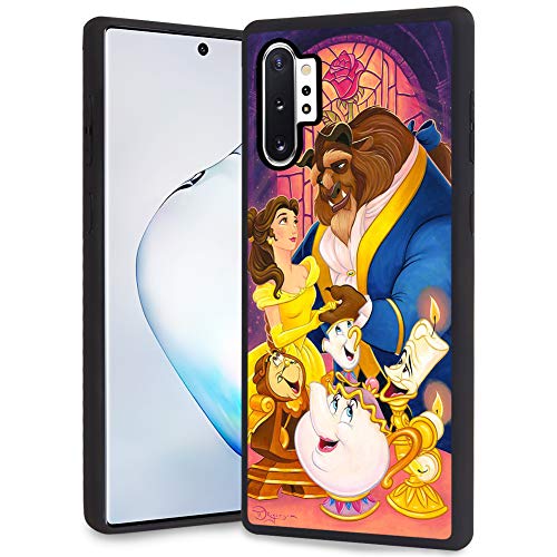 Product Cover DISNEY COLLECTION Beauty and The Beast Design for Samsung Galaxy Note 10 Plus/Samsung Galaxy Note 10+ 5G Case Soft TPU and PC Cover Retro Classic Cover