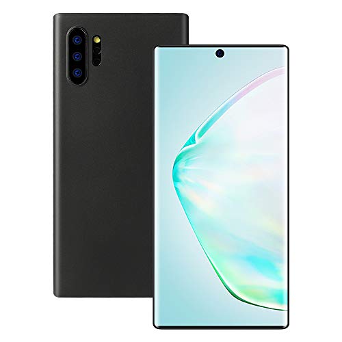 Product Cover memumi Thin Case for Samsung Galaxy Note 10 Plus Ultra Slim 0.3 mm PP Matte Finish Cover Compatible with Samsung Galaxy Note 10plus [Fingerprint Resistant] [Scratch Resistant] (Matte Black)