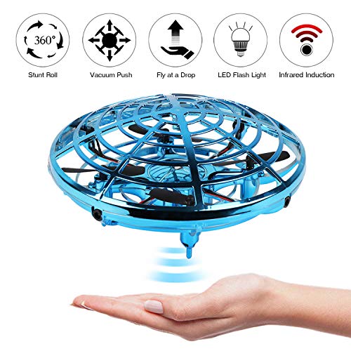 Product Cover KETEP 2019 Upgrade Flying Toys Drones for Kids, Mini Drone Helicopter, Infrared Sensor Auto with 360° Rotating Hand Controlled Drone Toys for Boys or Girls