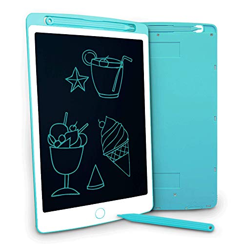 Product Cover Jonzoo LCD Writing Tablet, 8.5 inch Mini Electronic Doodle Board Kids Drawing Board, Digital Handwriting Pad with Pen, erasable Reusable eWriter Paper-Saving Tool for Home/School/Office (Blue)