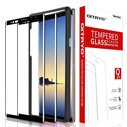 Product Cover [2 Pack] QITAYO Screen Protector for Samsung Galaxy Note 8, [HD Clear] [Bubble-Free] [Case Friendly] Tempered Glass Screen Protector Compatible with Samsung Galaxy Note 8