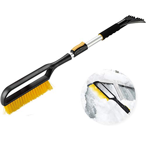Product Cover AD AIDO Extendable Snow Brush with Ice Scraper Soft Grip Auto Snow Brush & Car Truck SUV
