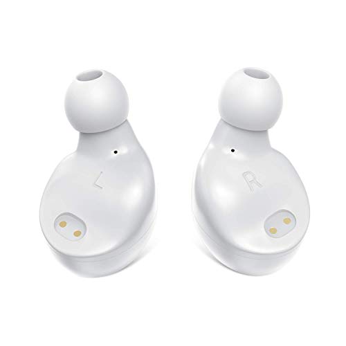 Product Cover ELECDER D12 True Wireless Earbuds Bluetooth 5.0 Headphones in Ear with Microphone, LED Battery Digital Display, Charging Case for Workout, Running (White)