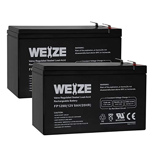 Product Cover Weize 12V 9AH Rechargeable SLA Battery For APC UPS Computer Backup Power (BX1300LCD), APC Back-UPS NS 1250, 2 PACK