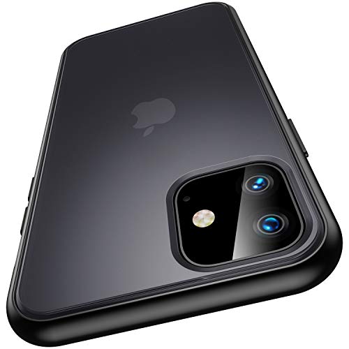 Product Cover Meifigno Magic Series iPhone 11 Case [Military Grade Drop Tested], Translucent Matte Rigid PC with Soft Edges, Shockproof iPhone 11 Cover Case Compatible with Apple iPhone 11 6.1 Inch (2019), Black
