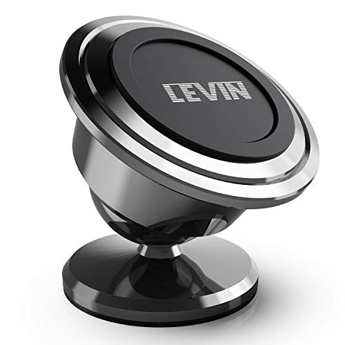 Product Cover Universal Magnetic Phone Car Mount - LEVIN 360°Rotation Magnetic Cell Phone Holder for Car GPS Compatible with Phone 11 Pro Xs Max X XR Samsung Note 10 9 S10 S9 Plus and Tablets Under 13 Inches