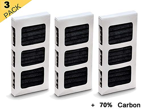 Product Cover OH Refrigerator Air Filter Pleated Replacement, Compatible with Paultra2 Pure Air II ultra 2, 242047805, 5303918847, 3-PACK