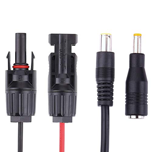 Product Cover iGreely MC4 Solar to 8mm Adapter Cable MC4 to DC 8mm Connector with DC 5.5mmx2.5mm Converter for Portable Backup Power Station GZ Yeti Solar Generator 14AWG 6ft