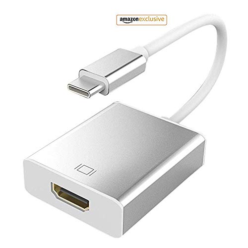 Product Cover USB C to HDMI Adapter, USB 3.1 Type C (Thunderbolt 3 Compatible) to HDMI 4K Adapter, Compatible with MacBook Pro 2017/2016, MacBook 2016/2015, Samsung Galaxy S8- S8 Plus/Note 8, iMac, Chromebook pix