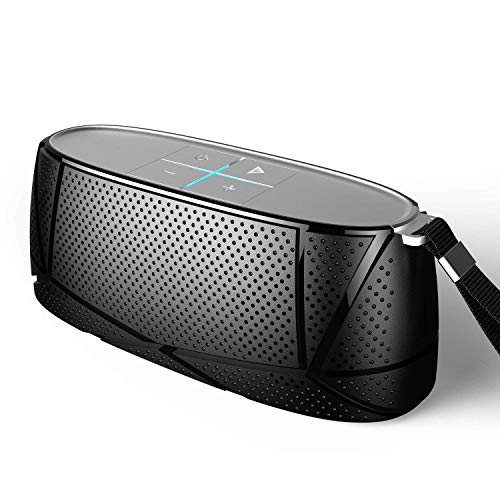 Product Cover Meidong MD-05 Bluetooth Speakers Premium Stereo Portable Wireless Speaker with Patented Enhance Bass for Beach Yoga Gift(Black) (Black)