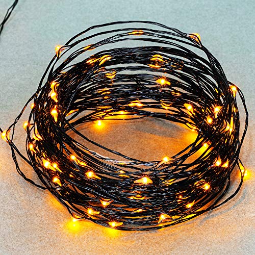 Product Cover Mudder 33ft Led String Lights, 100 Led Yellow Starry Lights on 10M Waterproof Copper Wire with USB and 8 Modes Remote Control Time for Thanksgiving Christmas Decor
