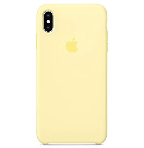 Product Cover Maycase Compatible for iPhone Xs Case, Liquid Silicone Case Compatible with iPhone Xs 5.8 inch (Mellow Yellow)